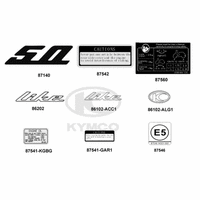 Emblem, Aufkleber & Hinweisschilder