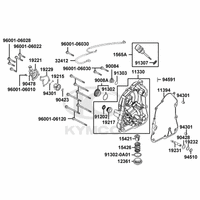 Gehäusedeckel rechts & Wasserpumpe