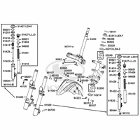 Gabelholm, Gabelbrücke, Lenkkopflager & Kotflügel