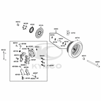 Vorderrad mit Bremse