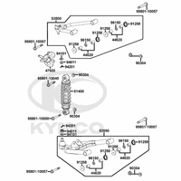 Federbein, Querlenker links