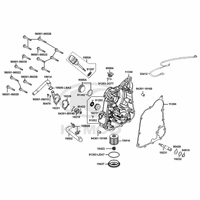 Gehäusedeckel rechts, Ölfilter & Wasserpumpe