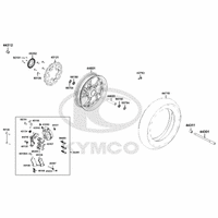 Vorderrad mit Bremse