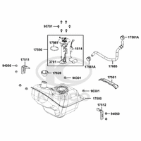 Tank, Benzinpumpe & Tankschloss