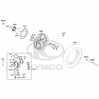 Vorderrad mit Bremse