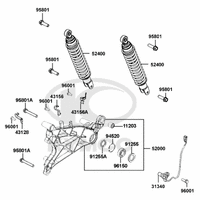 Stoßdämpfer hinten & Schwingarm