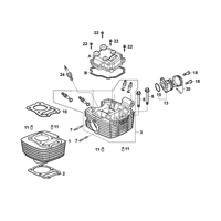 Zylinder & Zylinderkopf ( Hipster 125 4V )