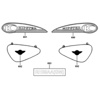 Emblems & Aufkleber ( Hipster 125 4V )