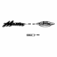 Emblems & Aufkleber ( Hipster 125 2V )