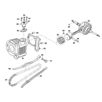 Zylinder, Kolben & Kurbelwelle