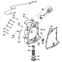 Kurbelgehäusedeckel rechts