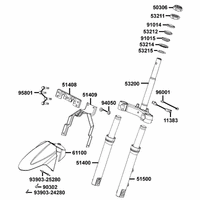 Gabeljoch, Lenkkopflager & Gabel
