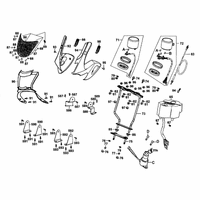 Vordere Verkleidungen, Tacho & Drehzahlmesser