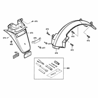 Kotflügel hinten & Werkzeug