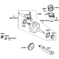 Kurbelwelle & Kolben