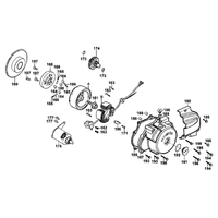 Lichtmaschine, Anlasser & Gehäusedeckel links