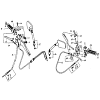 Griffe, Spiegel, Bowdenzüge