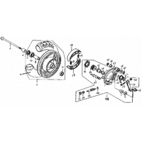 Vorderrad mit Bremse