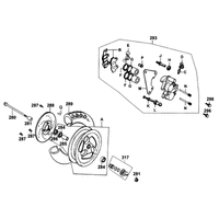 Vorderrad mit Bremssattel
