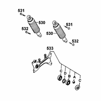 Stossdämpfer hinten