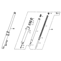 Gabel und Gabel-Einzelteile