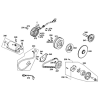 Elektrischer Anlasser, Lichtmaschine & Ölpumpe