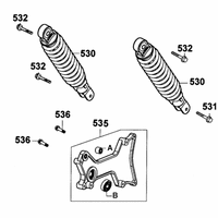 Stossdämpfer hinten