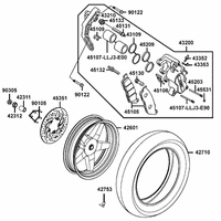 Hinterrad mit Sattel