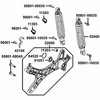 Stossdämpfer hinten