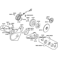 Lichtmaschine, Ölpumpe & Anlasser