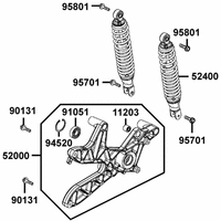 Stossdämpfer hinten