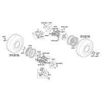 Räder vorne mit Bremse