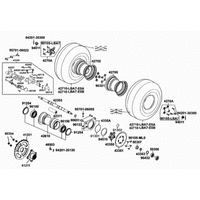 Räder hinten, Antrieb mit Bremse
