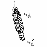 Stossdämpfer hinten
