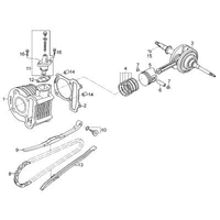 Zylinder, Kolben & Kurbelwelle