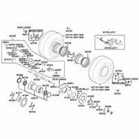 Räder hinten, Antrieb mit Bremse