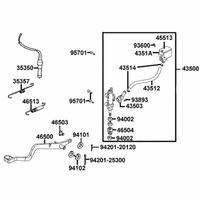 Hauptbremszylinder hinten & Fußbremse