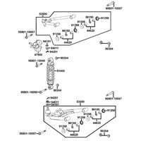 Federbein, Querlenker links
