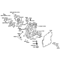 Gehäusedeckel rechts & Wasserpumpe