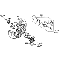 Vorderrad mit Bremse