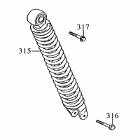 Stoßdämpfer hinten
