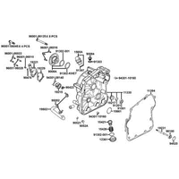 Gehäusedeckel rechts & Wasserpumpe