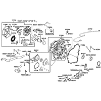 Gehäusedeckel rechts & Wasserpumpe