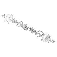 Räder vorne mit Bremse