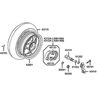 Hinterrad mit Bremse