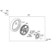 Vorderrad mit Bremse