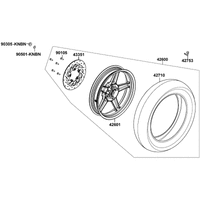 Hinterrad mit Bremse