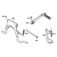 Ständer, Kickstarterhebel