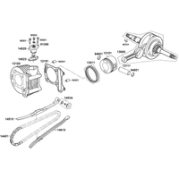 Zylinder, Kolben & Kurbelwelle
