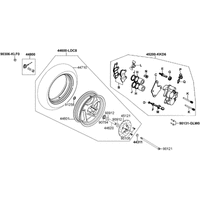 Vorderrad mit Bremse